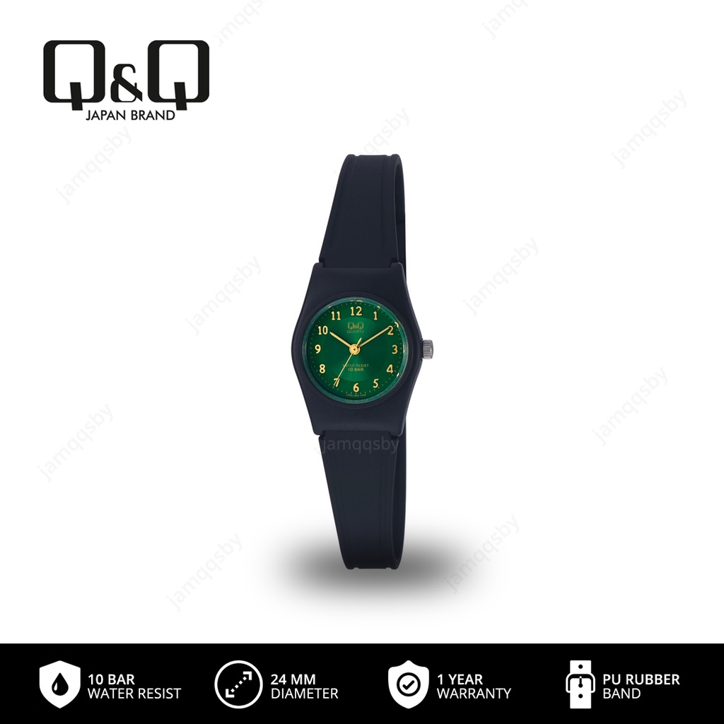Q&Q QnQ QQ Original Jam Tangan Wanita Perempuan Karet Analog - VP35 VP35J Tahan Air 10 BAR