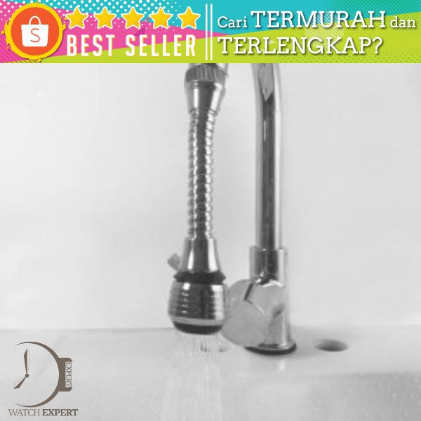 Filter Keran Air Aerator Water Saving Tap 360 Rotatable 15 cm - ICOCO ZM637100 Silver