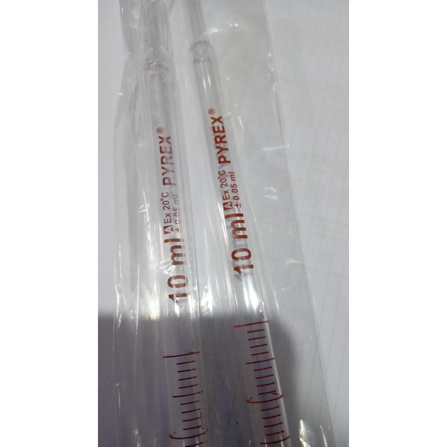PIPET UKUR 10 ML / MEASURING PIPETTE 10 ML PYREX