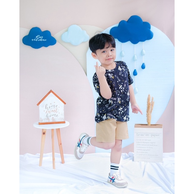 LITTLECAIM - basic tee | baju ank unisex | kaos anak