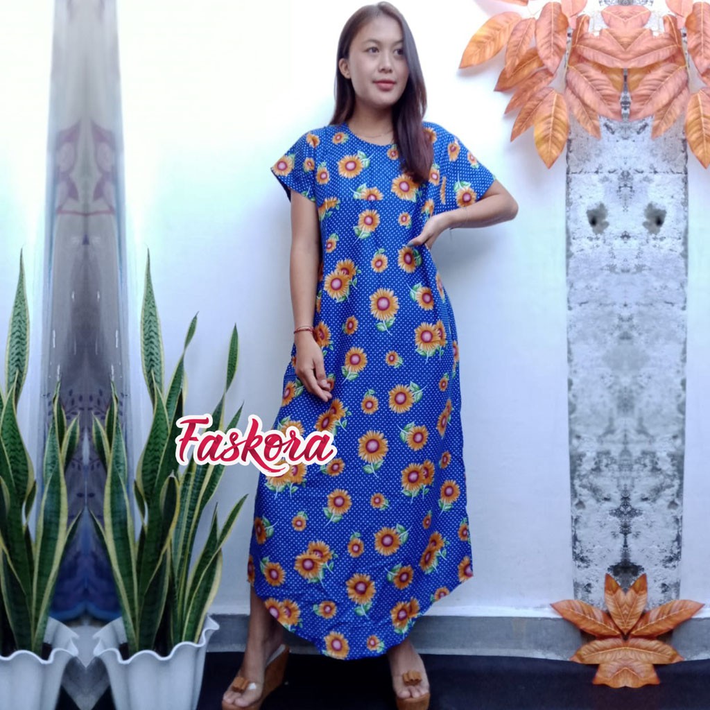 Long dress Muslim Jumbo Matahari / Dress Panjang Wanita Murah Bali