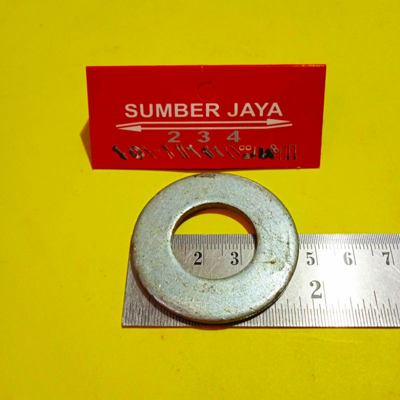 RING PLAT 22mm x 45mm x 3mm putih TERMURAH