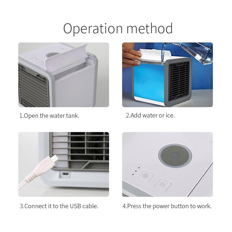 Air Cooler AC Mini Pendingin AC Portable Praktis Hemat Energi Mudah