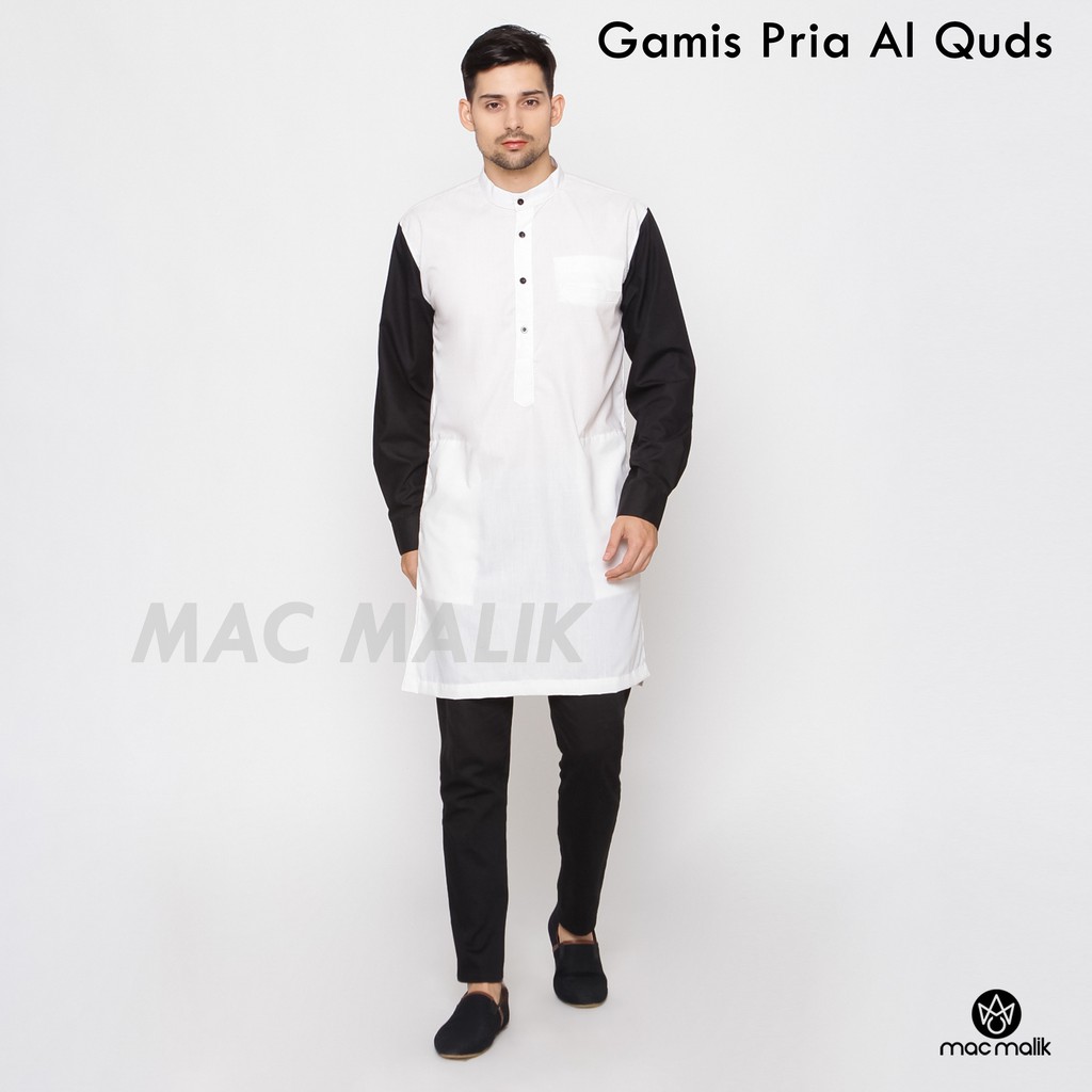 Gamis Jubah Pria India Pakistan Kombinasi Modern Keren Lengan