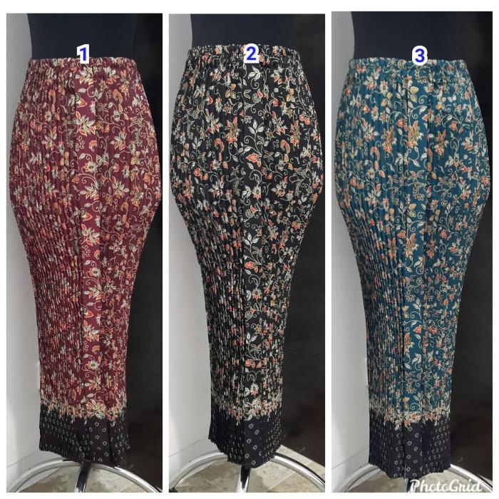 Rok Plisket Batik / Bawahan Kebaya / Rok Batik Jumbo Big Size - Motif 3