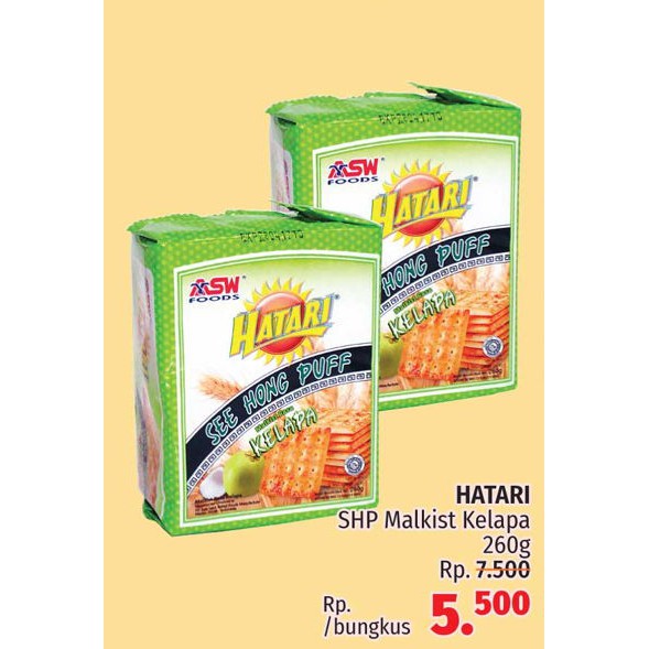 

Roti Gabing Hatari See Hong Puff 260Grm ' Rasa 'KELAPA'