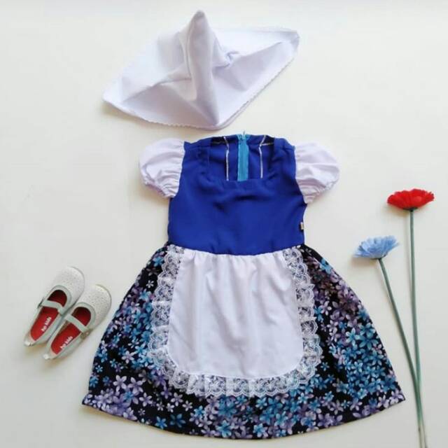 Ethnickidswear Baju Natal Anak Dress Natal Anak Kostum Belanda Dress Belanda Anak