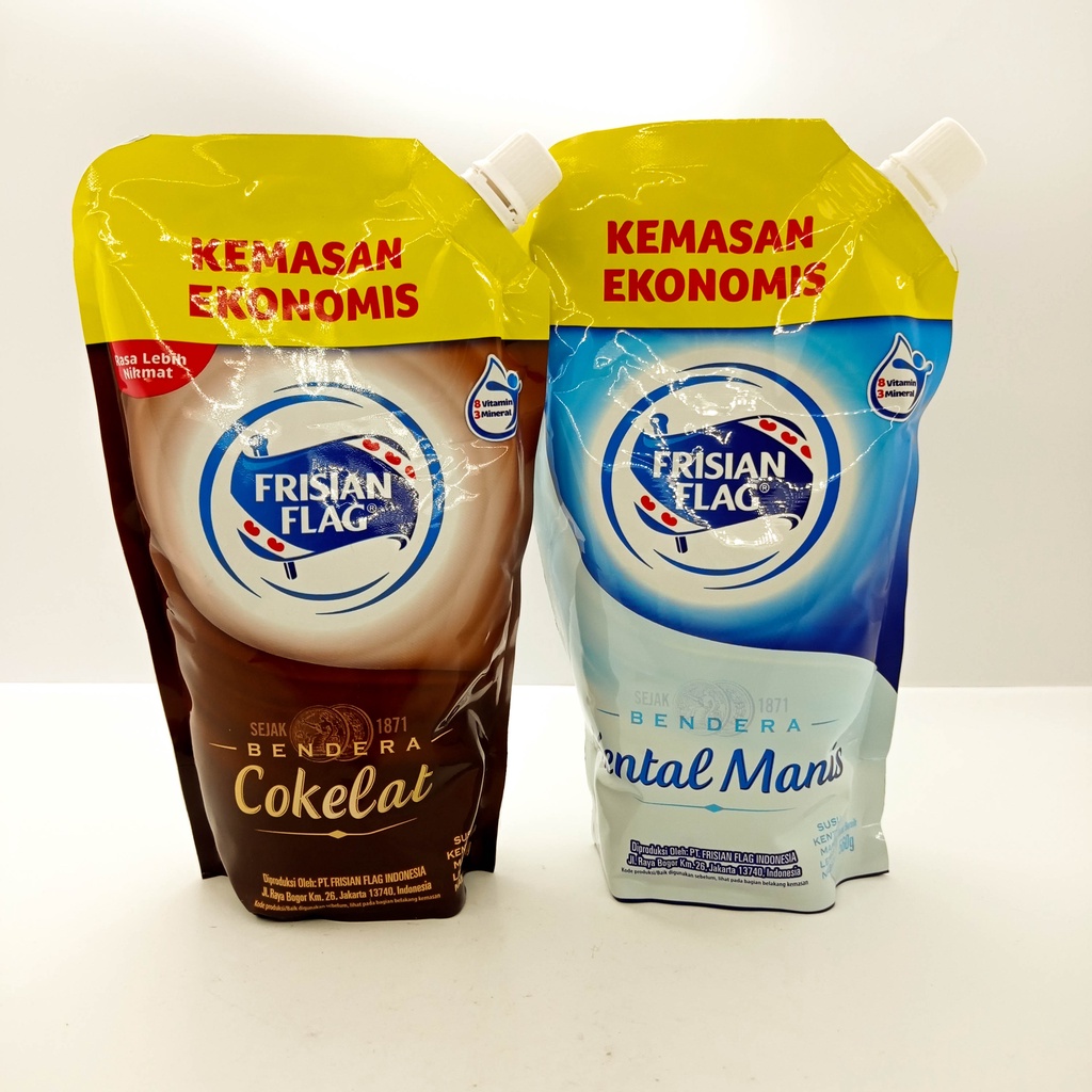 

Susu Frisian Flag/ Susu Indomilk Kemasan Pouch 545g & 560g