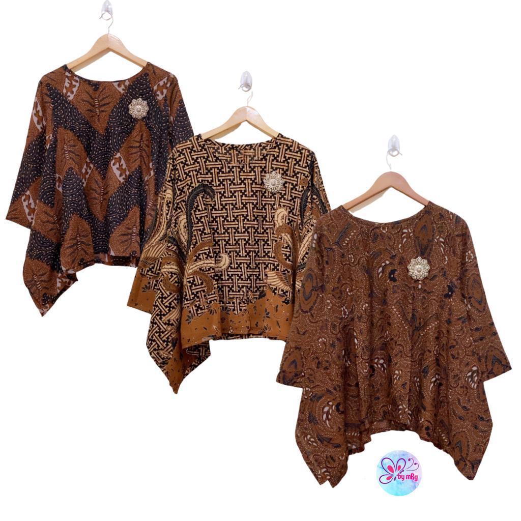 [PREMIUM] Blus Jawa Classic Sogan Batik 9 Motif Paris Big Size Jumbo Premium Atasan Batik Modern Kerja Seragam Kantor