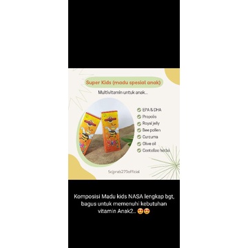 Madu Super Kids herbal Nasa/Penambah Nafsu makan/Mencerdaskan