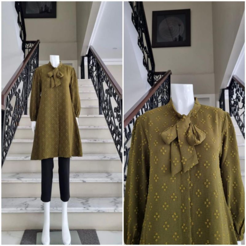 Tunik rubiah ORI by edness long tunic wanita bahan crinkle uragiri s m l xl  panjang new rubyah cewe