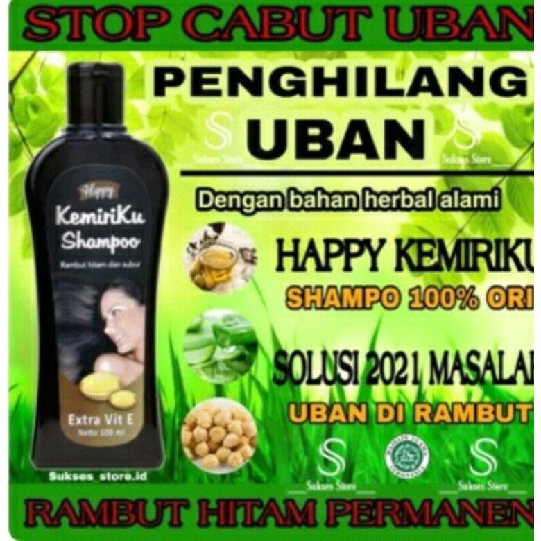 shampo kemiri  Mengurangi Rambut ber uban BPOM, 100%ori.