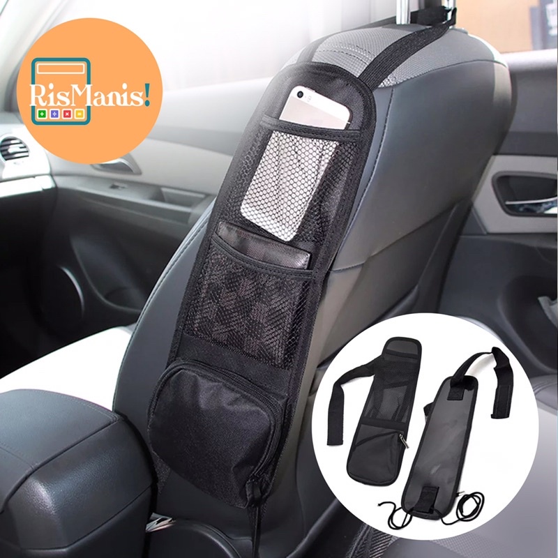 CAR-SEAT SIDE POCKET - Tas Kantong Organizer Sisi Jok Kursi Aksesoris Interior Mobil Rapi Serbaguna