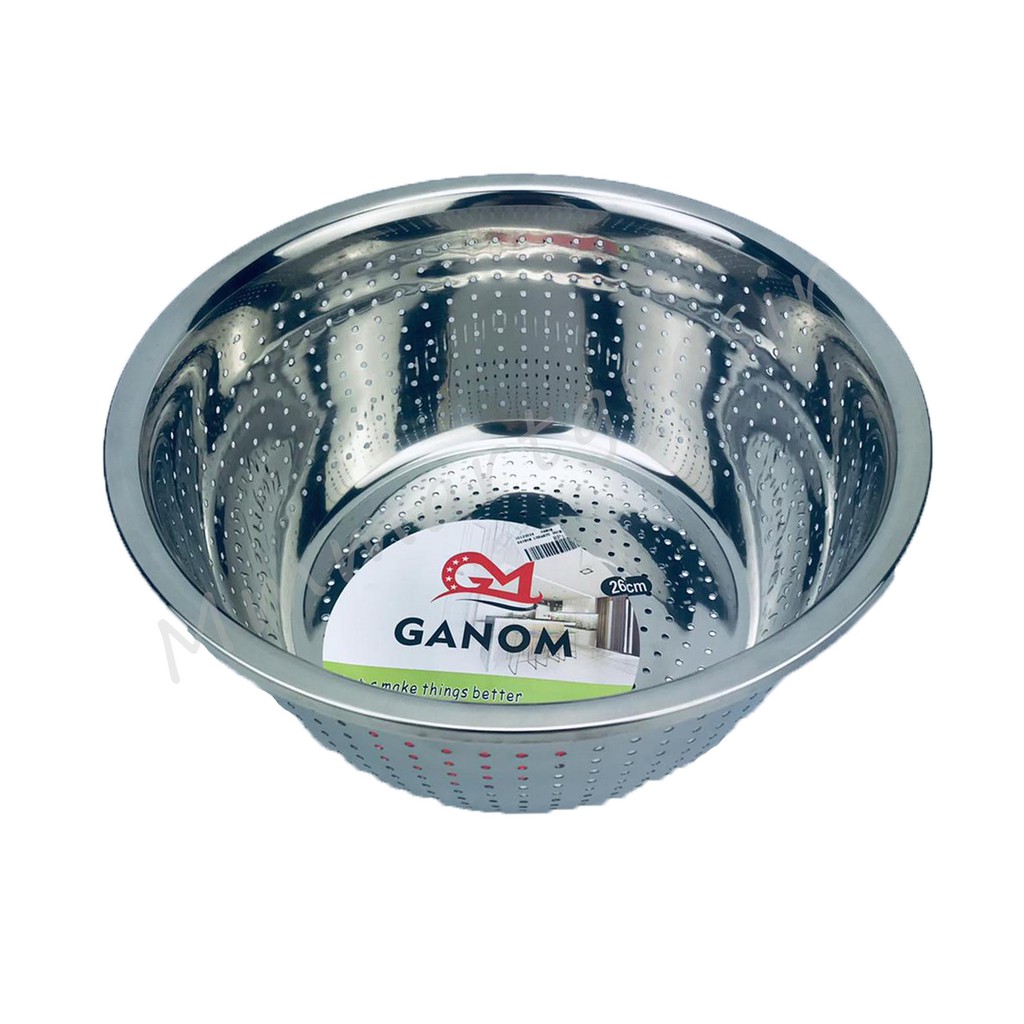 BASKOM STAINLESS LUBANG HALUS 2 UKURAN IMPORT