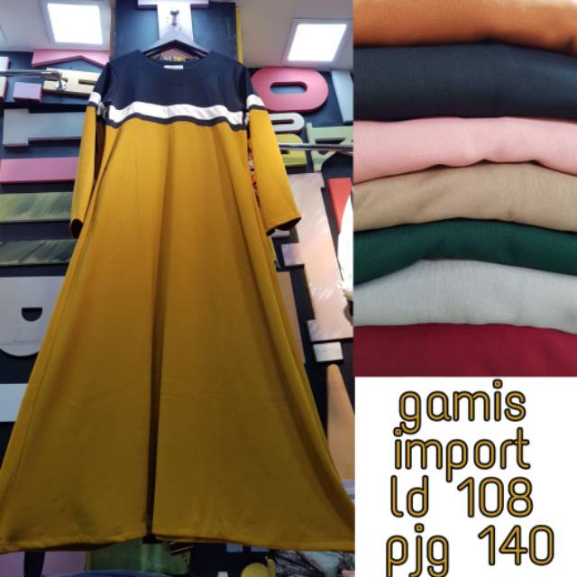 Gamis kaos import