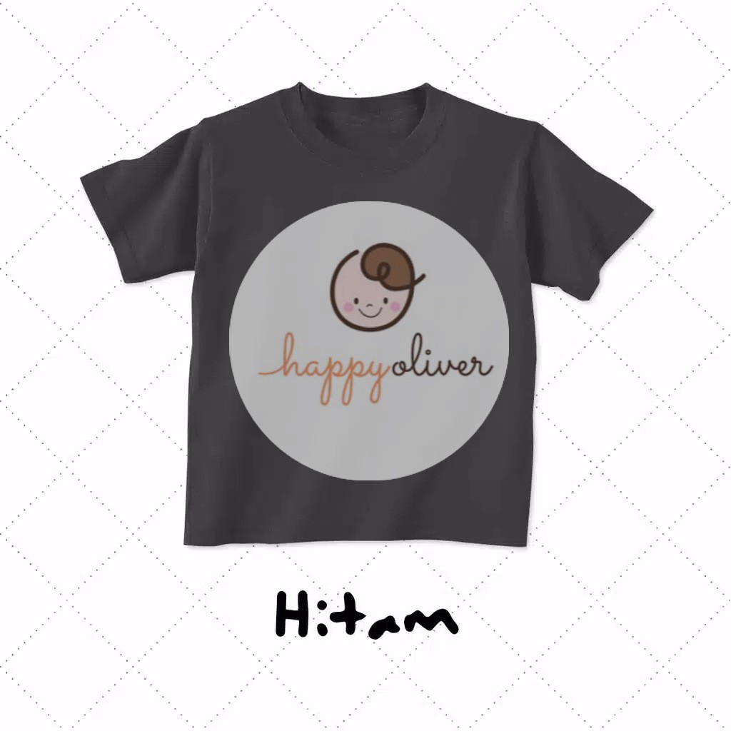 HappyOliver KAOS POLOS ANAK ADEM NYAMAN BAHAN KATUN COMBED 30S KAOS ANAK MURAH 4-8 TAHUN