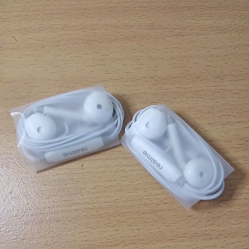HEADSET ORIGINAL OPPO / VIVO / REALME copotan  in ear headphones earphone headset ori-REALME