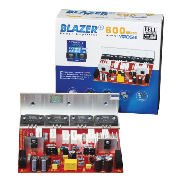 KIT POWER BLAZER BY YIROSHI 600W MONO 600 WATT TR FINAL SANKEN ASLI 600 W KIT BLAZER YIROSHI BELL