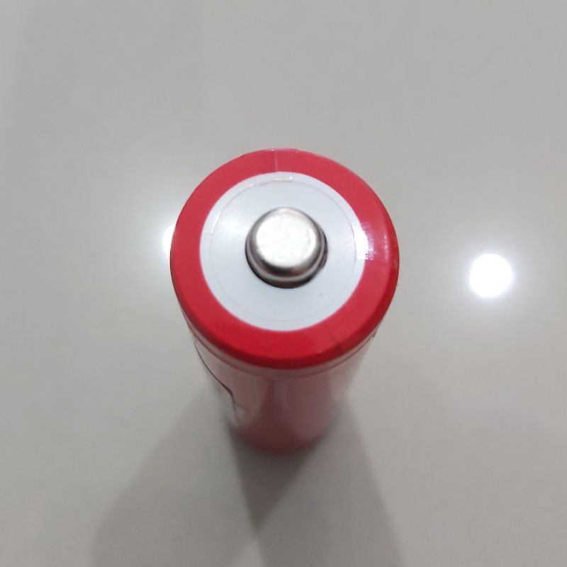 Baterai Cas 18650 3,7 Volt UltroFite 6800 Mah Senter Merah