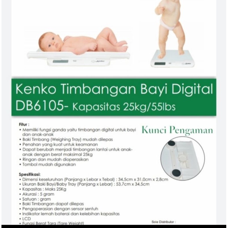 Timbangan Bayi Digital Kenko