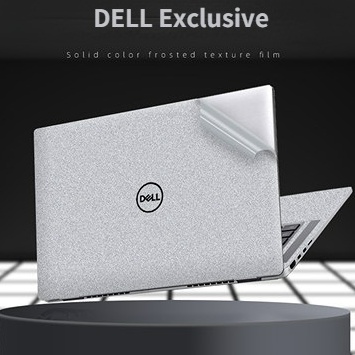 Stiker Laptop DELL Matte SLIVER 3sisi Kulit 14 ''15.6'' 13 ''Inch Case Bisa Dilepas Untuk Lintang14 5000 Seri 5480 5488 E5480 E5488 Lintang 15 3000 3550 Presisi