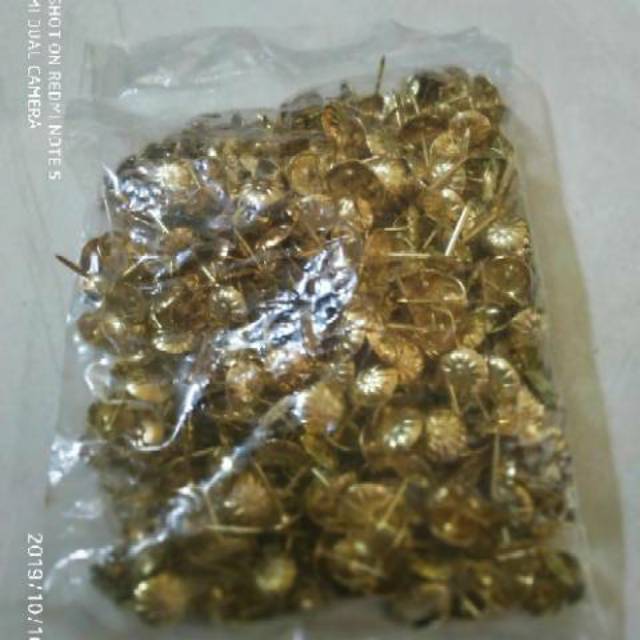 Paku antik isi 100 pcs - Paku payung sofa - jok - Paku payung kursi - Paku hias kursi &amp; sofa