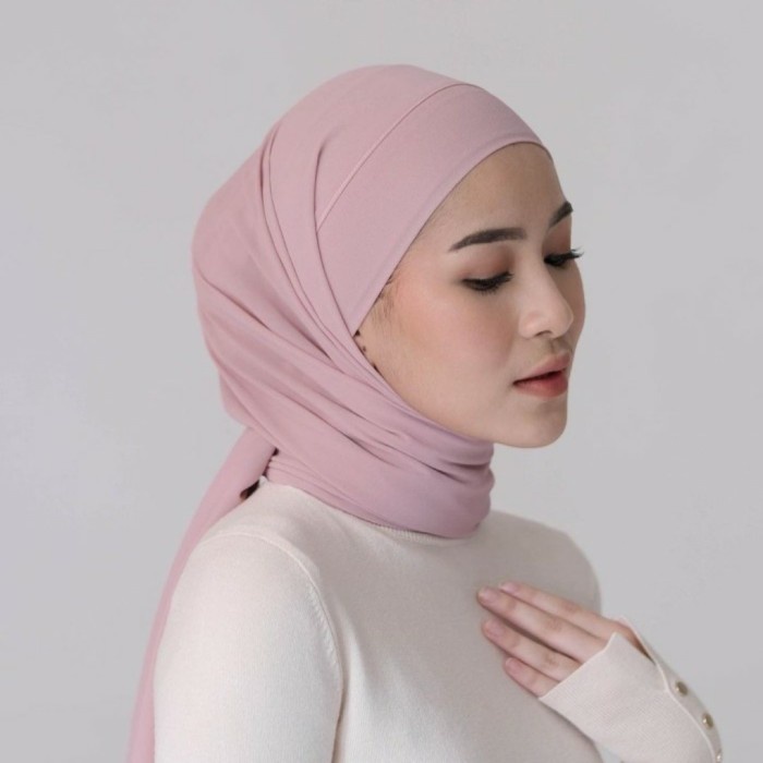 Kerudung Segitiga Malay 2Layer Ceruty Babydoll Hijab Segi Empat Instan Tali Ikat Termurah Nayla Hija'b