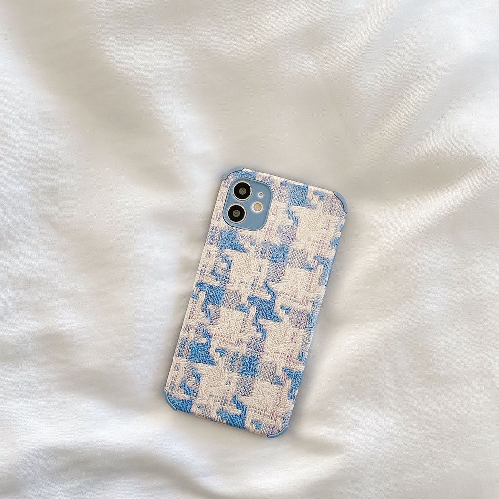 Plaid iPhone Case Suitable iPhone12/ 11pro Phone Case iphonex /xr/ xsmax Mobile Phone Case-4