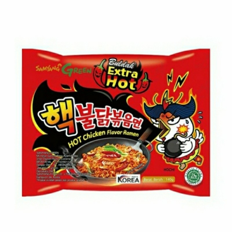 

Samyang Hot Chicken Flavor Ramen Buldak Extra Hot 140 Gr