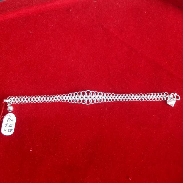 gelang Lipan perak murni