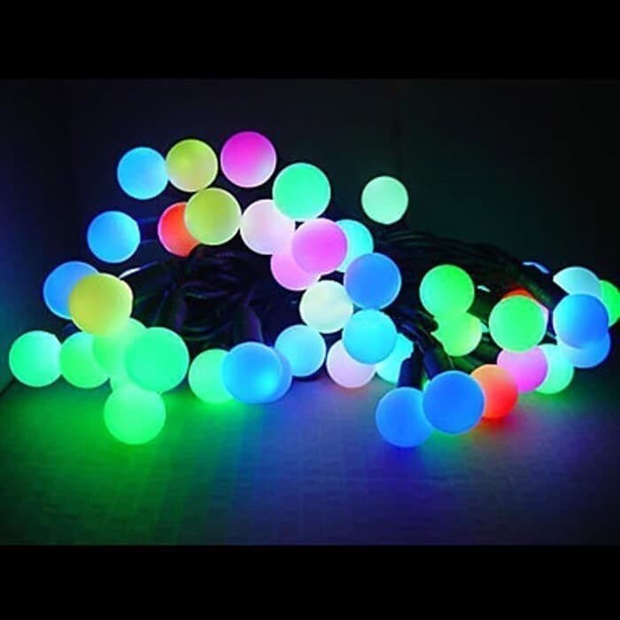 LAMPU LED NATAL BOLA KELERENG ANGGUR 10M RAINBOW 10 METER 5METER 5M 5 M 5 METER 10 M 10METER