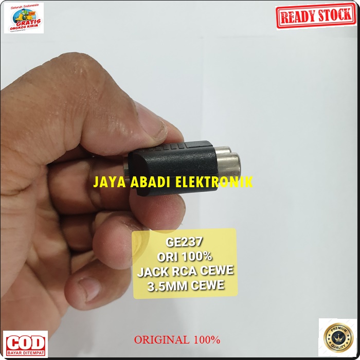 G237 ORIGINAL JACK 3.5 MM 3,5 ADAPTER JEK KONEKTOR SAMBUNGAN SPLITER AUDIO SPLITTER SOUND SUARA CONVERTER KONEKTOR MULTI UNIVERSAL MALE EXTENSION PENYAMBUNG HEADSET HEADPHONE FEMALE AUX DVD RCA AMPLI STEREO HEADSET HF G237  ORIGINAL jack 3,5 mm cewe jek r