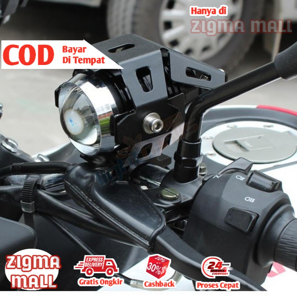 COD Lampu Tembak LED Motor Asli Super Terang Transformer LED Super Terang Lamp Sorot Aksesoris Seped