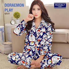 Set Piyama Lengan Panjang Celana Panjang karakter