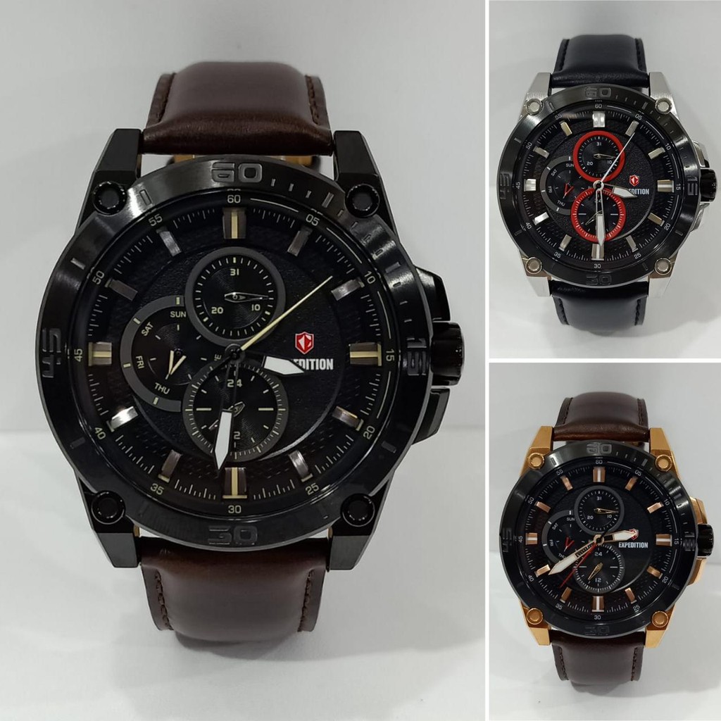 Jam Sport Pria Expedition E6783 E 6783 E6763M Original Garansi Resmi Free Baterai Cadangan