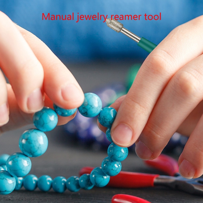 Zzz Set Alat Pembesar Lubang Manik-Manik / Berlian / Mutiara / Kaca Untuk Perhiasan
