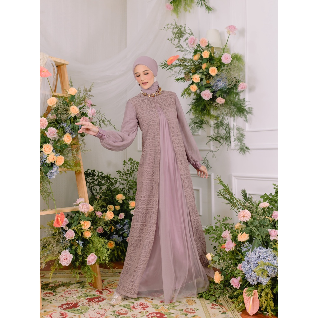 Aurelia Dress Lilac Size M panjang 136 Ainayya Ainayya.id