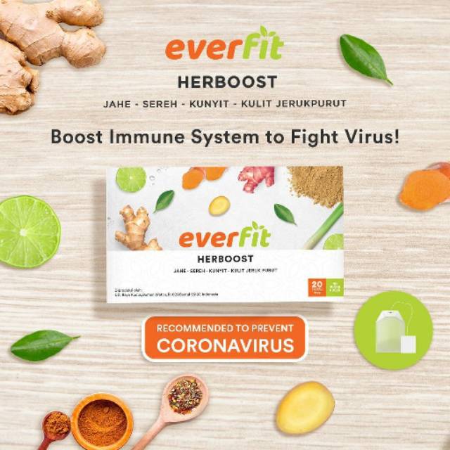 EVERFIT Herboost Tea | Boost Immune System to Fight Virus | Booster Tea