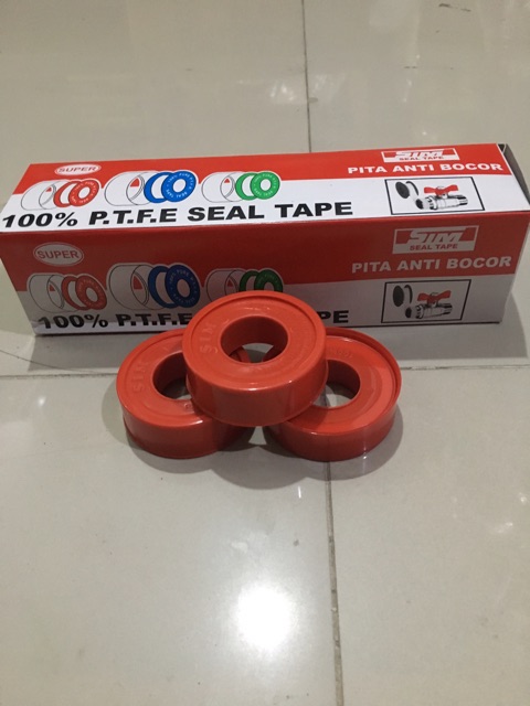 Seal tape SIM P.T.F.E / Isolasi pipa / 10 meter full