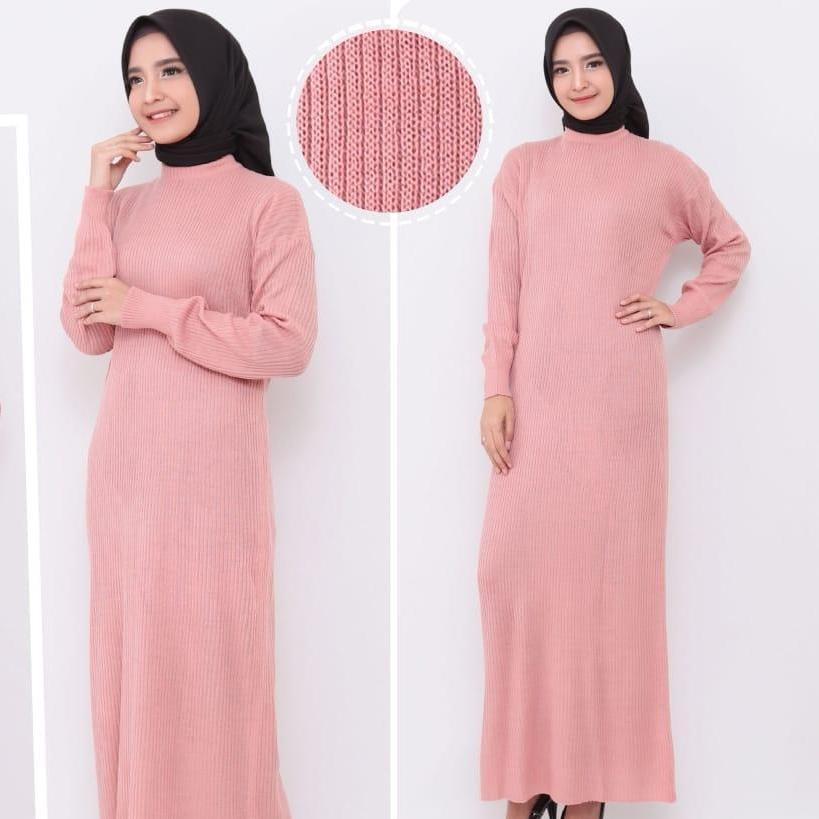 KALILA - Baju Rajut Long Dress / MEDARI Dress / MEDARI Long Dress / boxy dress / boxy long dress