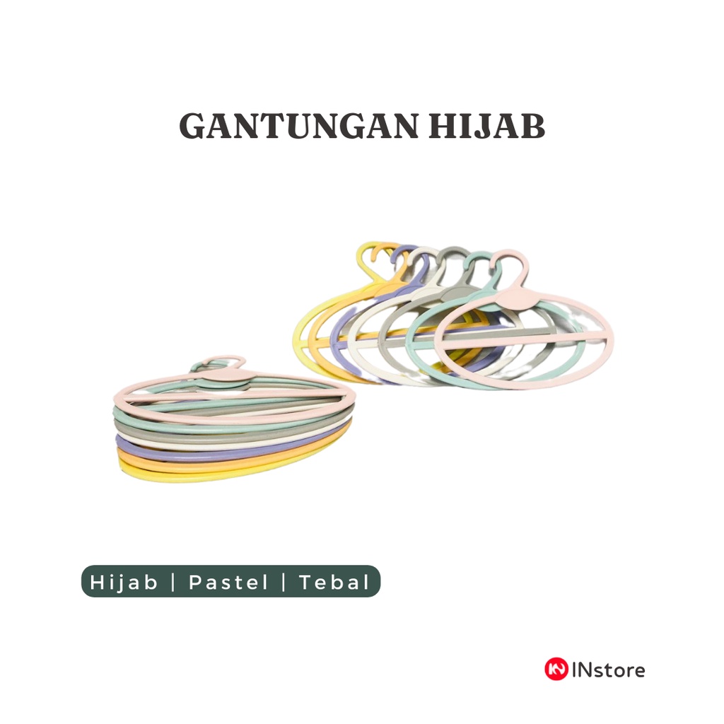 Gantungan Jilbab Warna Pastel - Hanger Hijab