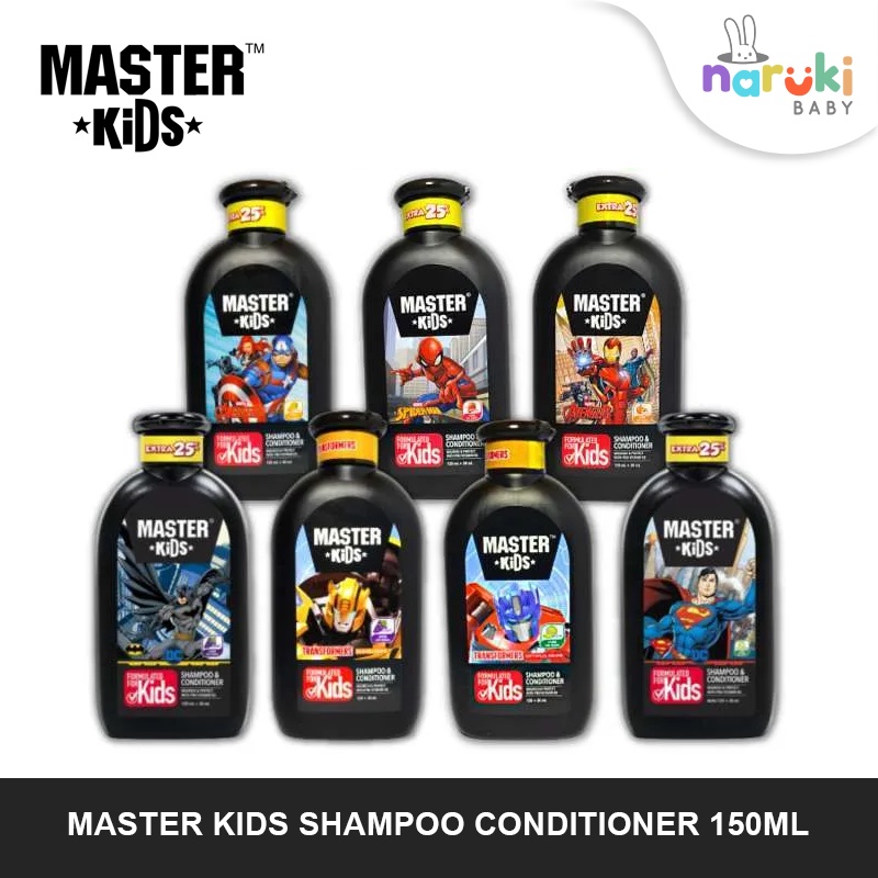 Master Kids Shampoo Conditioner 150 ml Shampoo Anak Superhero