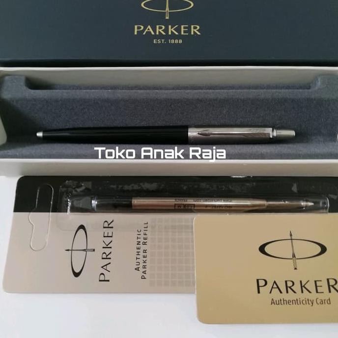 

HOT SALE PAKET 1 KLIK: 1 pc Parker Jotter Black Ballpoint+1 pc Refill BP Terjamin