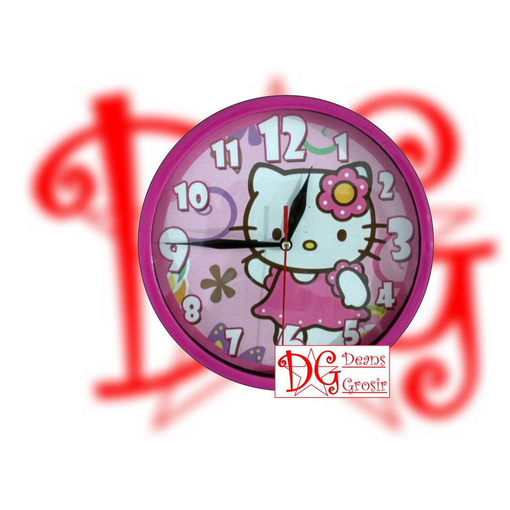 Jam Dinding Wall Clock Murah Elegan Dekorasi Kado Ulang Tahun Kartun Karakter Hello Kitty 54 Shopee Indonesia