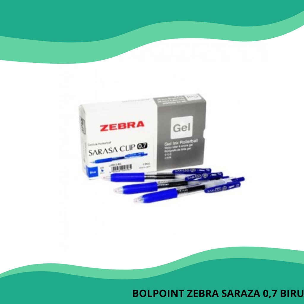 

Pen Zebra Gel SARASA 0.7 mm Biru (Harga per lusin)