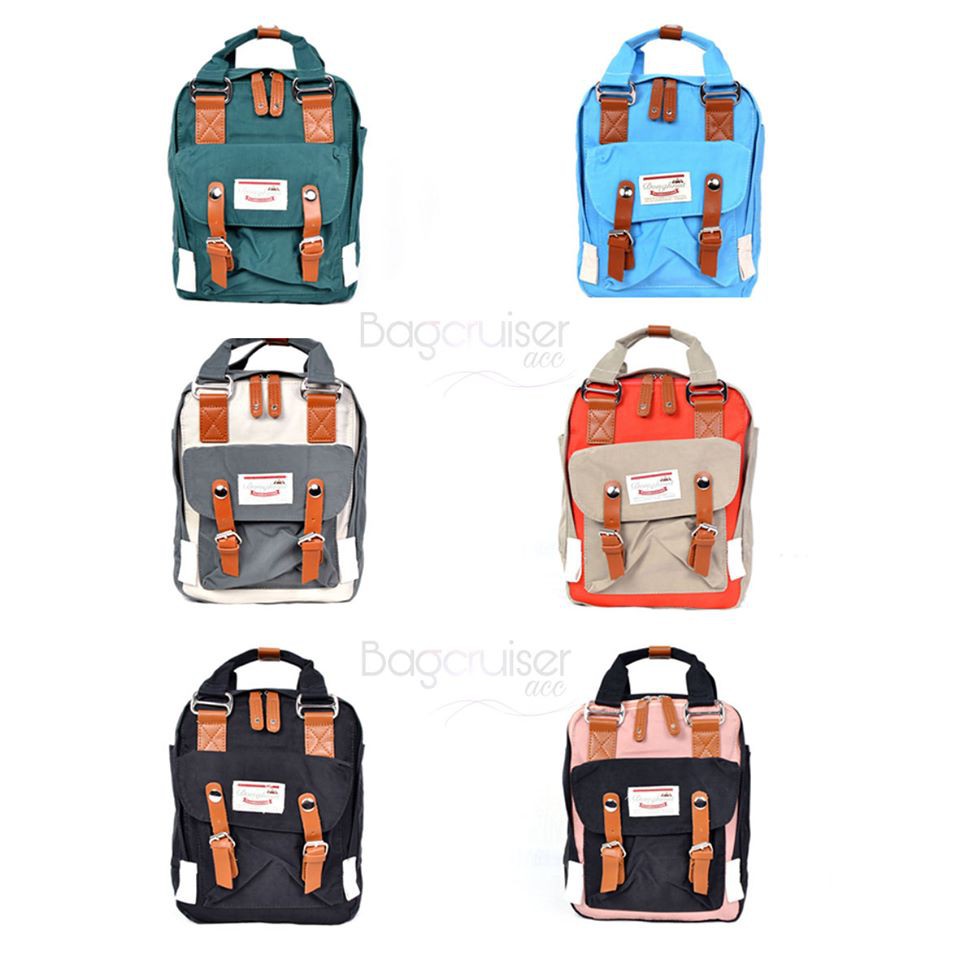 Ransel mini macaroon 2in1 bahan canvas kode 8986