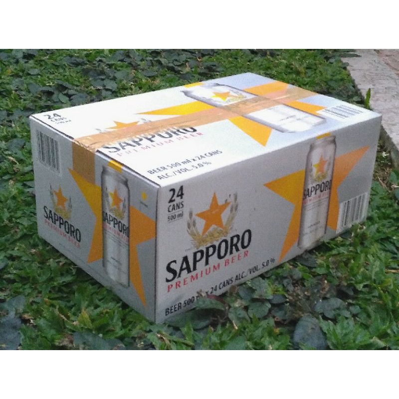 Sapporo beer Sapporo bir Sapporo premium beer 500ml 24can Beer Jepang Beers import 500ml 24 kaleng per box