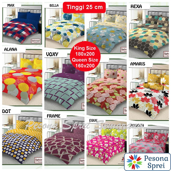 25 Bedcover Katun Internal Tinggi 25 Bedcover Internal King 180x200 Tinggi 25 Shopee Indonesia