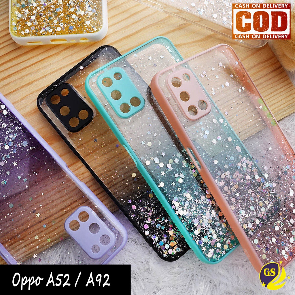 Oppo A16 A95 4G A54 A74 4G A15S A15 A53 A33 2020 A52 A92 A9 2020 A5 2020 A5S A7 A11K A12 A3S Neo 9 A37 Case Dove Glitter Bling Star Light Candy Camera Macaron Gliter Pelindung Kamera