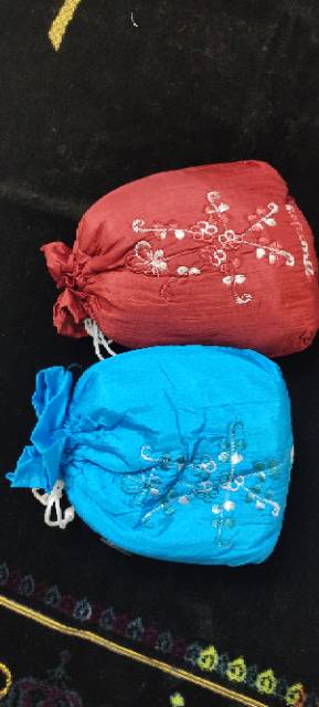 Mukena parasut bordier tas serut , mukena traveling